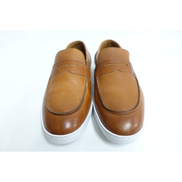 ALLEN EDMONDS Men Randolph Slip-On Sneakers Brown 10 E Wide Penny Loafers Casual - Picture 2 of 10